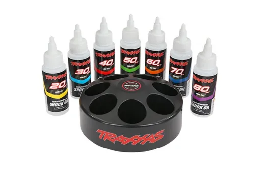 Traxxas Dämpfer-Öl Karussell mit je 1x 20, 30, 40, 50, 60, 70 und 80WT