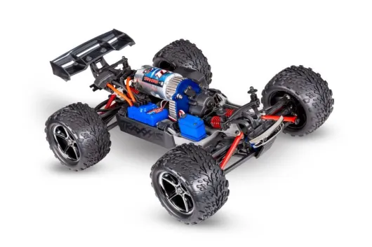 Traxxas E-Revo 4x4 rot 1/16 Monster-Truck RTR Brushed, mit Akku und USB-C-Lader