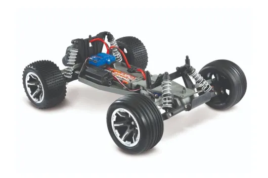 Traxxas Rustler rot 1/10 2WD Stadium-Truck RTR Brushed, mit Akku und 4A USB-C-Lader