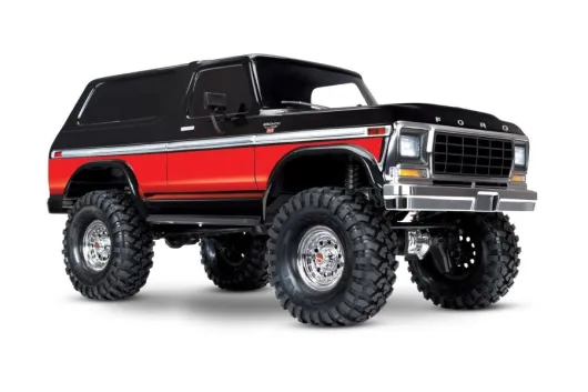 Traxxas TRX-4 Ford Bronco schwarz/rot 1/10 Crawler RTR Brushed, ohne Akku und ohne Lader