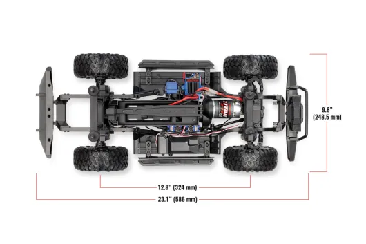 Traxxas TRX-4 Landrover Defender rot 1/10 Crawler RTR Brushed, ohne Akku und ohne Lader