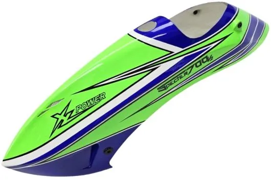 XLPower Ersatzteile Kabinenhaube in Grün Blau für XLPower Specter V2