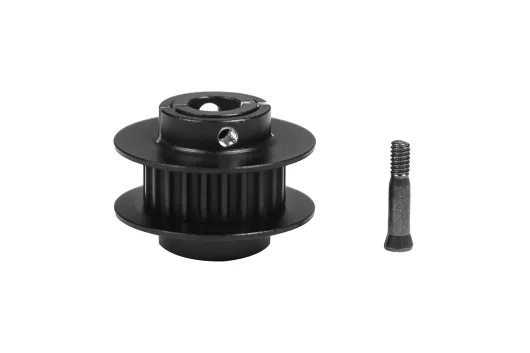 OMPHobby Ersatzteile Heckriemenscheibe 22 Zähne aus Aluminium in schwarz für M4 Max