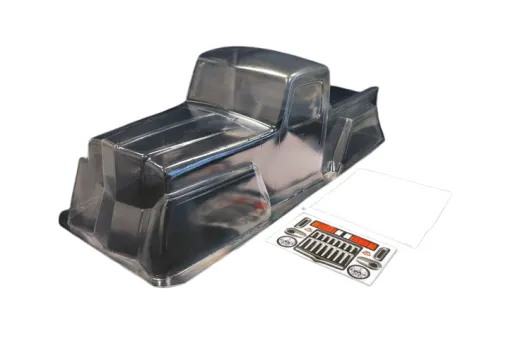 HSP Classic Pick-up #2 313mm mit Dekor und Scheibenabkleber H-Speed Crawler Karosserie ähnlich JC / Jeep Creep