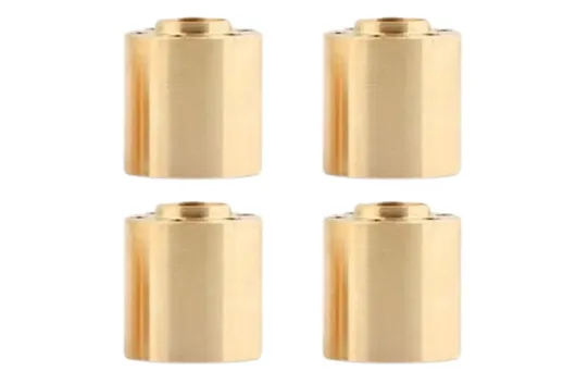 RC Crawler Zubehör 1/10 Messing Felgenverbreiterungsadapter / Gewicht 18mm mit Sechskantnabe für 1,9Zoll und 2,2Zoll Felgen 4Stück