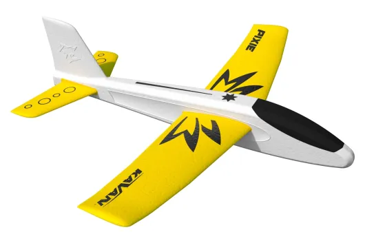 Kavan Wurfgleiter Pixie Freiflugmodell EPP in weiß-gelb