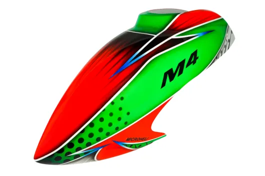 Microheli Airbrush Fiberglass Green Hunter Haube für OMPHobby M4