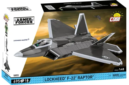COBI Klemmbausteine Flugzeug Lockheed F-22 Raptor - 695 Teile