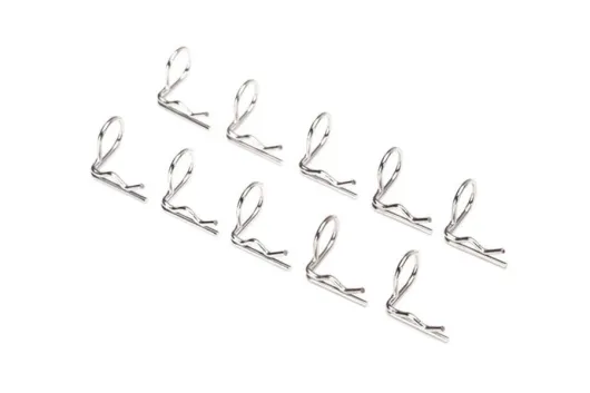 Traxxas Karosseriesplinte für 1/10 Modelle mit 90° Winkel in chrom 10Stück