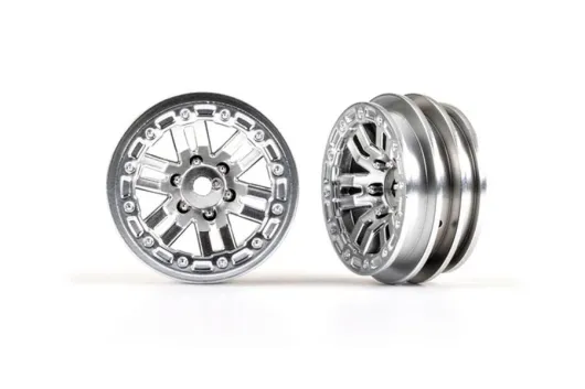 Traxxas Tuning Felgen 1,0 in satin-chrom 2Stück für TRX-4M 1/18