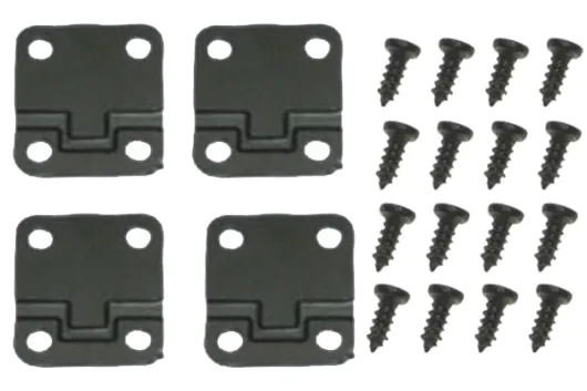 GPM Edelstahl Türscharnier schwarz für Traxxas TRX4 Defender