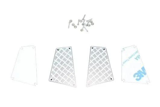 GPM Edelstahl Antirutschblech seitlich hinten für Traxxas TRX4 Defender