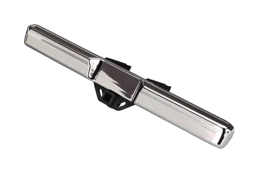 Traxxas Ersatzteile Bumper hinten in chrom mit Halter für TRX-4 Landrover und Ford Bronco 1/10