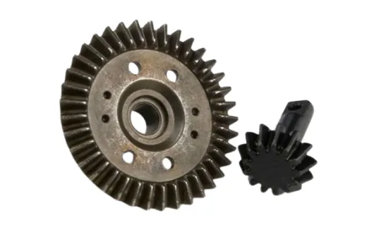 Traxxas Ersatzteile Tellerzahnrad 37Z mit Ritzel 13Z Differential vorne für 4x4 Stampede, Slash, Rustler, Ford Raptor und Ford Fiesta 1/10