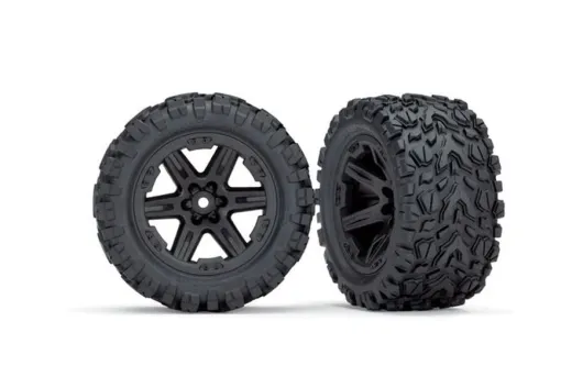 Traxxas Tuning Talon EXT Reifen auf RXT 2,8 Felgen in schwarz 2Stück für Rustler 1/10