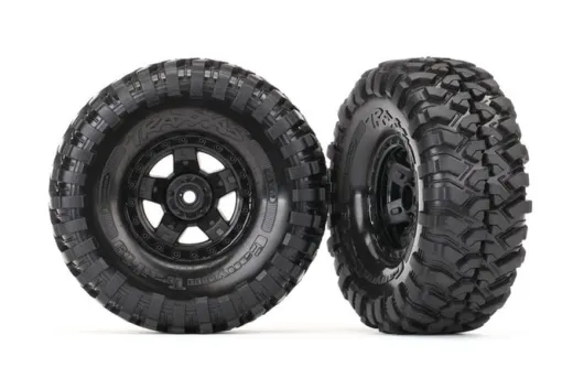 Traxxas Tuning Canyon Trail 4,6x1,9 Reifen auf TRX-4 Felgen in schwarz 2Stück für TRX-4 1/10