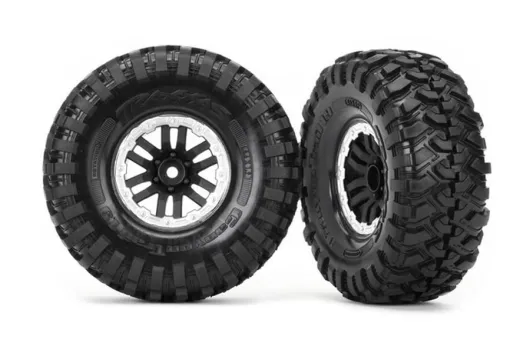 Traxxas Tuning Canyon Trail 4,6x1,9 Reifen auf TRX-4 Felgen in satin 2Stück für TRX-4 1/10