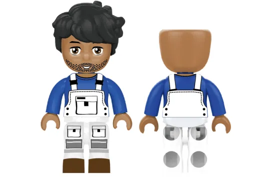 KiddiCraft Klemmbausteine Uschis Wurstbude - 193 Teile