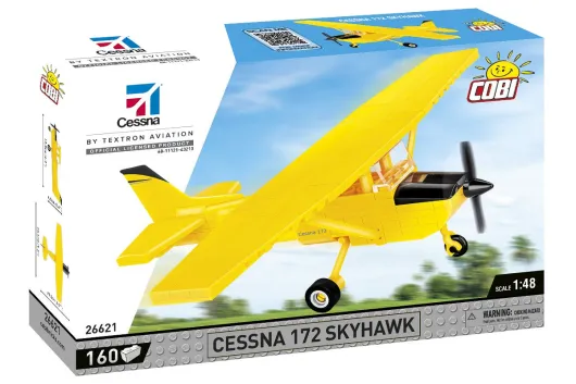 COBI Klemmbausteine Flugzeug Cessna 172 Skyhawk gelb - 160 Teile