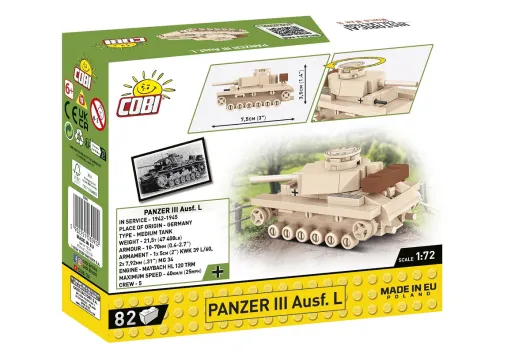 COBI Klemmbausteine Panzer III Ausf. L - 82 Teile