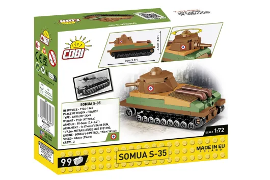 COBI Klemmbausteine Panzer Somua S-35 - 99 Teile