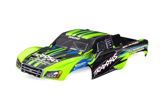 Traxxas Tuning Karosserie grün Clipless für Slash 4x4 VXL 1/10