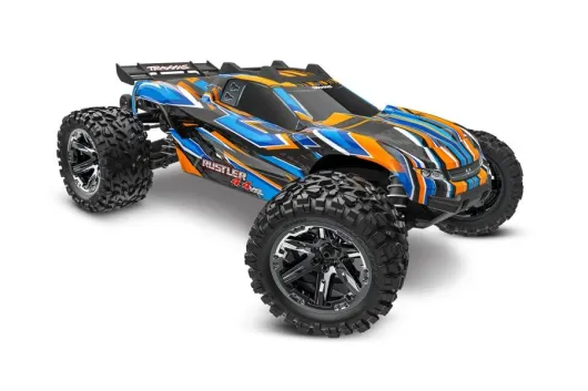 Traxxas Rustler 4x4 VXL HD Orange 1/10 Stadium-Truck RTR Brushless, ohne Akku oder Lader