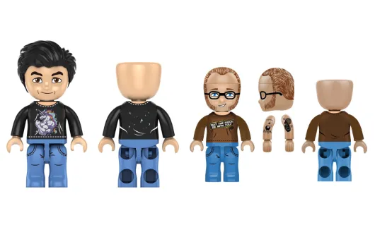 KiddiCraft Klemmbausteine KIDDIZ Figuren-Pack Held der Steine und Johnnys World - 28 Teile