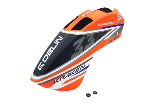 SAB Goblin Kabinenhaube in orange blau für Kraken 580