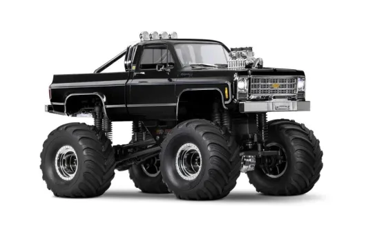 Traxxas TRX-4MT Chevy K10 4x4 in schwarz 1/18 Monster-Truck RTR Brushed, mit Akku und USB Lader