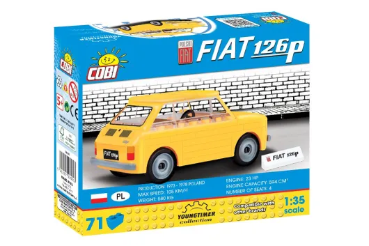 COBI Klemmbausteine Auto Polski Fiat 126P - 71 Teile