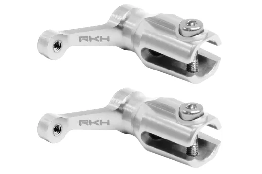 Rakonheli Hauptblatthalter Set CNC aus Aluminium in silber für Blade InFusion 120