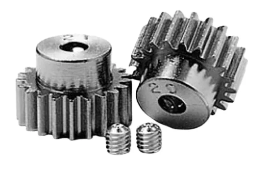 Tamiya RC Ersatzteile für TT02 Motorritzel-Set aus Aluminium 20Zähne und 21Zähne M0,6 für original Hauptzahnrad und für Highspeed Hauptzahnrad 68Zähne 300051423 und 70Zähne 300051215 in Verbindung mit 300054500