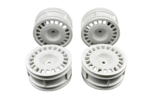 Tamiya RC Ersatzteile für MF01X Rally Dish Felgen in weiß 26mm 4Stück