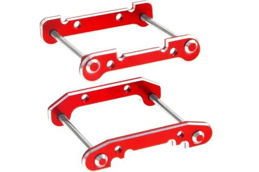 MBW RC CAR Tuningteile für RC Auto Mini Cito und DF Z06 Buggy Querlenker vorne und hinten aus Aluminium in rot