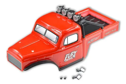 FuriTek Ersatzteile Karosserie in rot für FX118 Fury Wagon