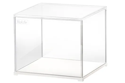 Lasercut Holzbausatz Zubehör - Miniaturhäuser Staubschutzvitrine 28,7x23,7x24,4cm