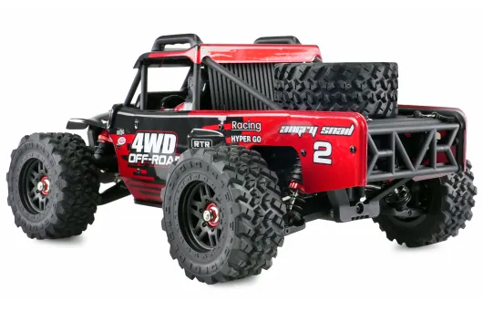 Amewi Hyper Go RC-Car Desert Buggy in schwarz / rot OffRoad/OnRoad 4WD Brushless 1:14 2,4GHz RTR Set
