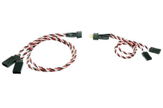 Servotragflächenkabelbaum Kabelsatz für 2 Servos Micro Plug 4B / L= 300mm