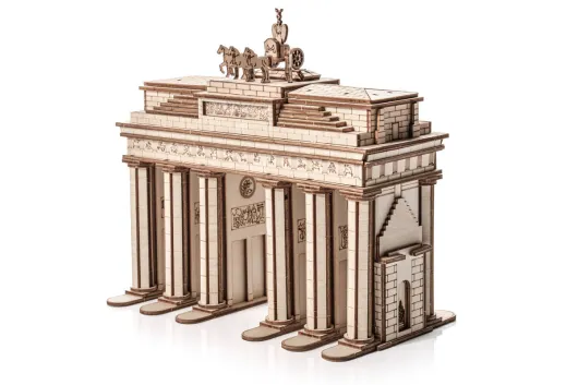 Lasercut Holzbausatz made in EU Architekturmodell Brandenburger Tor - 267 Teile