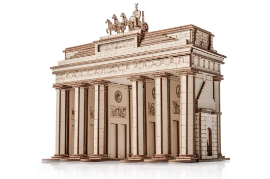 Lasercut Holzbausatz made in EU Architekturmodell Brandenburger Tor - 267 Teile