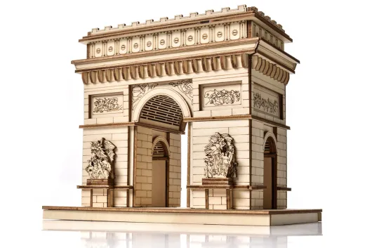 Lasercut Holzbausatz made in EU Architekturmodell Triumphbogen - 164 Teile