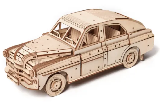 Lasercut Holzbausatz made in EU Automodell FSO Warszawa M20 - 316 Teile