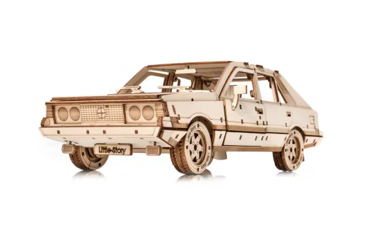 Lasercut Holzbausatz made in EU Automodell FSO Polonez 1500 - 259 Teile
