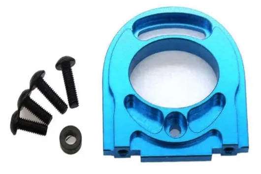 Tuningteile Aluminium Motorbefestigungsplatte in blau für Tamiya TT02