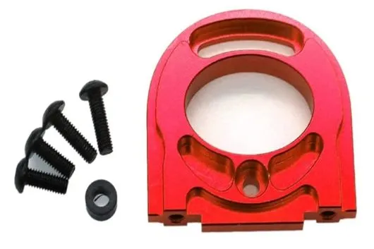 Tuningteile Aluminium Motorbefestigungsplatte in rot für Tamiya TT02