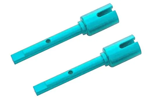 Tuningteile Aluminium Antriebswellenmitnehmer Differential Seitig in blau für Tamiya TT02