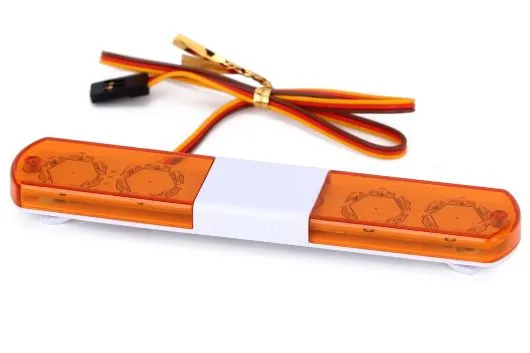 MBW RC CAR Tuningteile für 1/12 Modellautos LED Licht Set mit 5 Modis 4,8-6V Warnlichtbalken (orange)