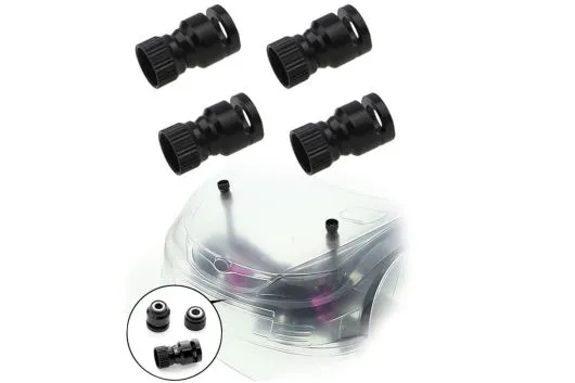 MBW RC CAR Tuningteile Bohrloch-Karosseriemarker Set magnetisch 4Stück