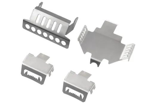 MBW RC CAR Tuningteile für TRX4 1/10 Unterfahrschutz aus Edelstahl